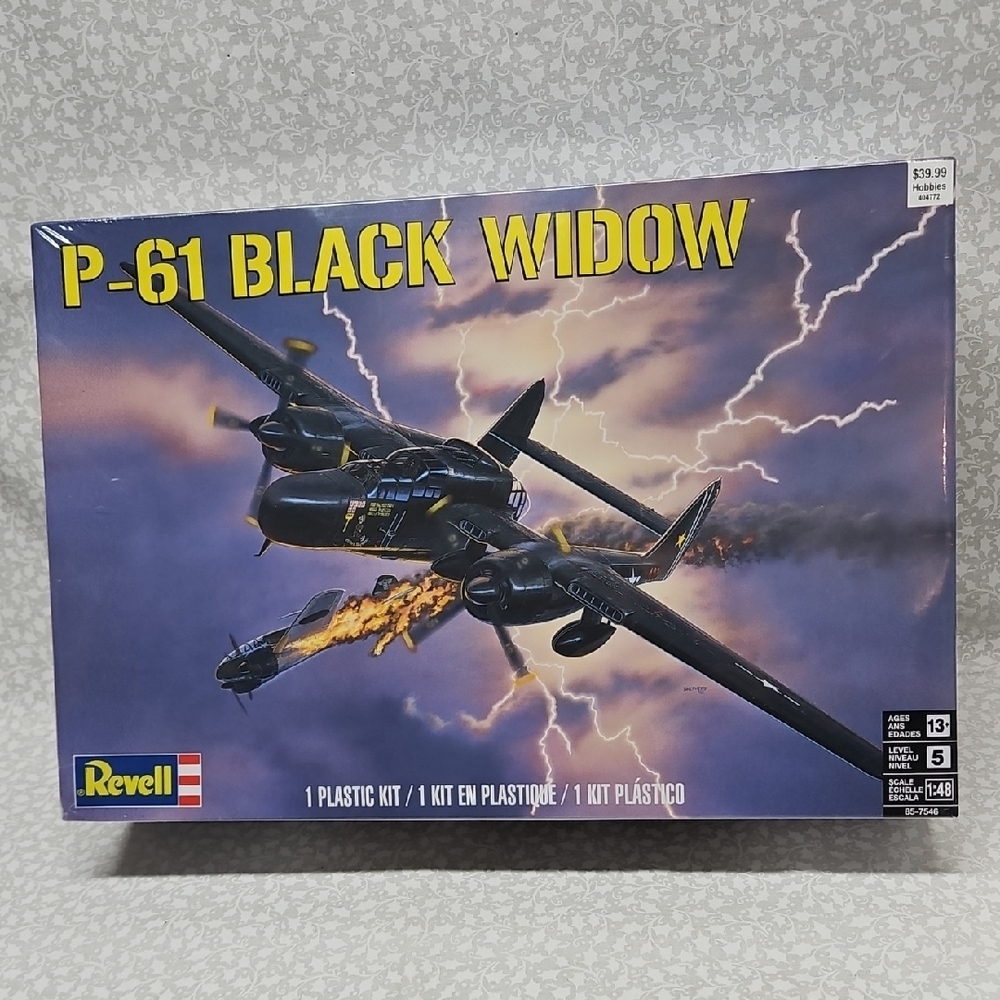 New Revell P-61 Black Widow WWII 1:48 Scale Model Airplane